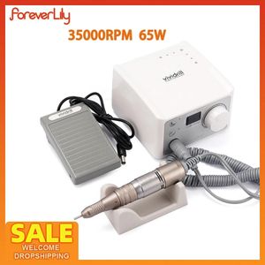 Treatments Professional Nail Polisher 35000rpm Nail Drill Hine 65w Electric Nail File Polishing Grinding Device for Manicure Pedicure