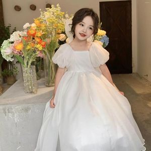 女の子のドレス夏の夏の赤ちゃんメッシュプリンセスキッズキッズ服子供の子供の誕生日服