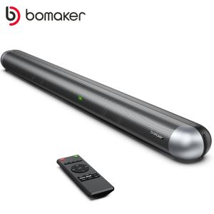 Soundbar Bomaaker 120W Ev Sineması Ses Sistemi 2.0 Soundbar TV Bluetooth Hoparlör Destek Optik Aux 3D Dolby Surround Sound Bar Hoparlör