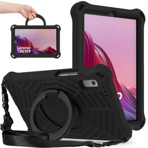 Tablet PC Hüllen Taschen für Lenovo Tab M9 2023 9,0 Zoll TB-310FU TB-310XU Hülle EVA Kids Safe Pull Ring Stoßfester Schultergurt Ständer Tablet Cover YQ240118