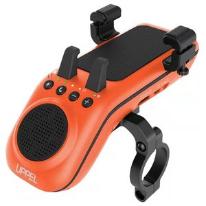 Lautsprecher UPPEL 10-in-1-Fahrrad-Bluetooth-Lautsprecher 5 W TF AUX USB Tragbarer Lautsprecher für Mountainbike-Rennräder mit Fahrradlicht-Telefonhalterklingel