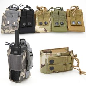 Talkie 1pcs Package Pouch Walkie Hunting Talkie Holder Bag Tactical Sports Pendant Militär Molle Nylon Radio Magazine Mag Pouch Pocket