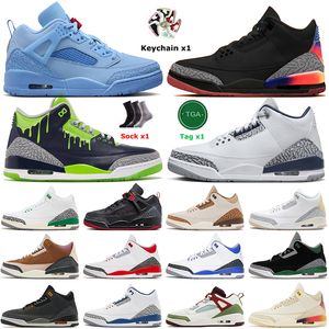 Air Jordan Retro Off White 3 3s 2022 탑 패션 농구화 점프맨 미디엄 그레이 카디널 레드 패치워크 검은 고양이 스포츠 블루 코트 퍼플 레이저 오렌지 여성 남성 스니커즈 트레이너