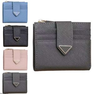 ホルダーメンズスモールピンクカードケースLuxurysデザイナーカード所有者パスポートホルダーSaffiano Triangle Pockganizer Leather Key Walletsキー