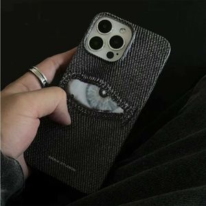 Capas de telefone celular Sacos de noite Moda Cool Eye Film TPU Capa de telefone para iPhone 15 14 13 Pro Max 11 12 XR X XS Max 7 8 Plus SE2 Personalidade Capa à prova de choque J240123