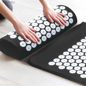 Yogamattor Acupressure Mat Yoga Mat Pillow Meditation Set Massage Mat Relieve Body Pain Fitness Mattor Yoga Massager CUSHIONL240118