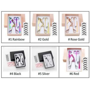 4Pcs/lot Rose Gold Eye Lashes Stainless Steel Makeup Set Curler Eyebrow Tweezers Scissors False Eyelash Applicator KITS527