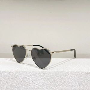 Designer-Sonnenbrille, Gold, Silber, Metall, herzförmiger Rahmen, Damen, Myopie, verschreibungspflichtige optische Gläser, SL301, modische Herrenbrille, occhiali sole donna