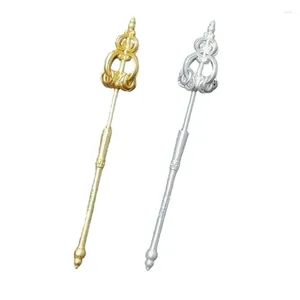 Stud Earrings 1 Pair Ear Studs Unique Punk Durable Buddhist Cane Pins 28TF