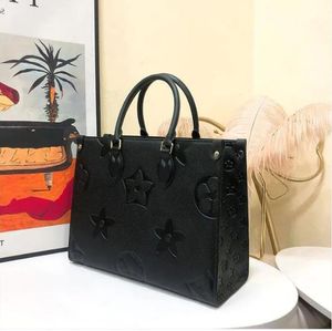 Tasarımcı onthego çanta kurnaz üzerinde mm gm pm kadın lüks tasarımcılar çanta gerçek deri el çantaları haberci crossbody omuz çanta totes cüzdan sırt çantası