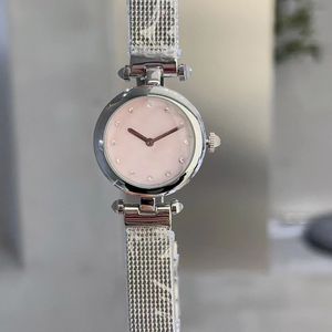 Orologio da donna Designer da donna Quadrante piccolo Maglia da 27 mm in acciaio con cinturino in metallo intrecciato Orologio con movimento al quarzo classico e alla moda Orologio da donna impermeabile di alta qualità con zaffiro