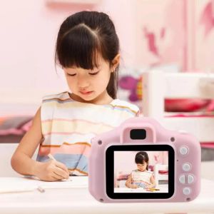 x2 어린이 미니 카메라 어린이 아기 선물 생일 선물 디지털 카메라 1080p 프로젝션 비디오 촬영 zz를위한 교육 장난