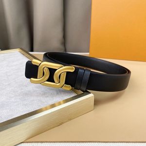 Designer belt Fashion Smooth Buckle Belt Retro Design reversible Thin Waist Belts for Men Womens Width 2.5CM Genuine Cowhide 3 Color Optional High Quality with box