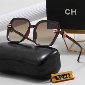 10A Premium Sunglasses Women Men Couple's Glasses with Side Logo Square and Round Frame with Box Festival Gifts chan chane channel chael chanl Sunglasses