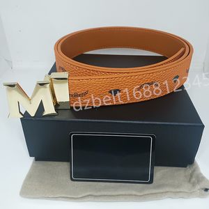 Designer mens McM Belt Women Belt Belt Clássico para mulheres Ashion Business Belt Casual Belt Wholesale McM McM Waltand Metal File Leathe 5951