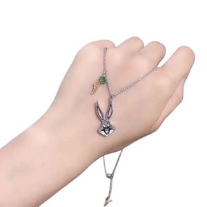 Swarovskis Necklace Designer Luxury Fashion Women Original Quality S925 Silver Small And Elegant Young Cute Bunny Pendant With Versatile As A Gift For Girlfriend