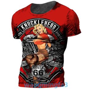 2024 Modell T-Shirts Designer Neue Motorradbekleidung 3D Digitaldruck Modetrend Damen T-Shirt Herren