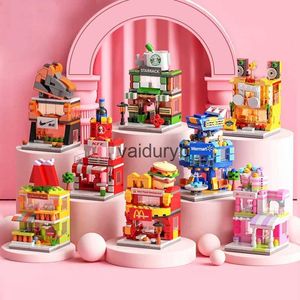 Blocks DIY Artecture Store Street View Food House Building Blocks Kit Bricks Classic Movie Model Kids Toys For ldrenvaiduryb