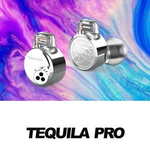 Hörlurar tfz tequila pro diamant membran dynamisk förare inear hörlurar hifi musik sport monitor headests 2pin 0,78 mm avtagbar IEM