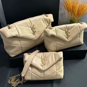 Loulou tasarımcı çanta puffer omuz crossbody çantaları kadınlar için siyah altın gümüş logo lüksler çanta marka zinciri mektup mektup haberci çantaları cüzdanlar tasarımcı kadın çanta