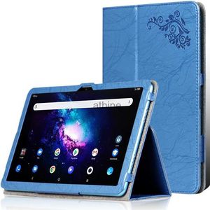 Tablet PC Cases Bags Free Screen Protector Film For Acer Iconia Tab P10 Case 10.4 Tablet PC Embossed Cover with Hand Strap Magnetic Closure YQ240118