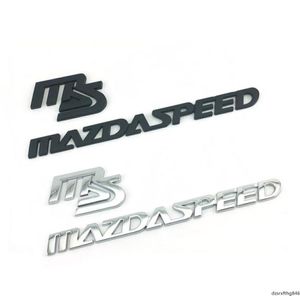 Autoaufkleber MS Mazdaspeed Emblem Aufkleber Aufkleber Logo für Mazda 2 3 5 6 CX5 CX7 323 Axela Atenza Emblem Auto modifizierte Karosserie Abzeichen8041278