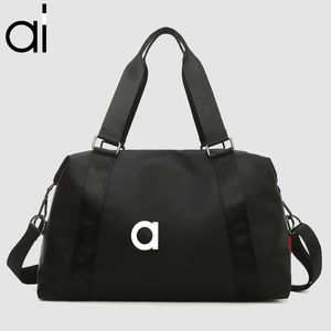 Al Yoga Gym Bag Stor traverse duffle -väskor Portable Studio Bag Women Fitness Wet and Dry Separation Waterproof Weekender Kort avstånd Travel Utflykter