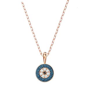 Swarovskis Necklace Designer Luxury Fashion Women Original Quality New Round Devil's Eye Little Swan Element Crystal Collar Chain Gift For Girlfriend