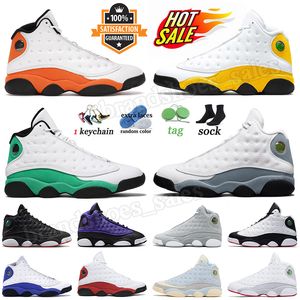 13S OG RETOR Buty koszykówki Jordans13 Playoffs Purple Venom Blue Grey Solefly Wolf Grey Obsidian Mens Women Jumpman 13 Treakers Outdoor Treners J13 Dhgate Rozmiar 13