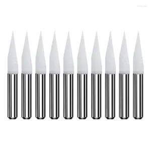 Steel Engraving Bits 0.1mm Tip 1/8" Shank High ForCNC Router For Hardwood Acrylic And Plastic Dropship