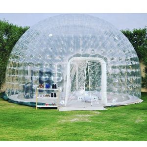 wholesale Outdoor Airtight Transparent Inflatable Dome Tent,Crystle Bubble House,Clear Igloo,Lawn Event Marquee For Camping