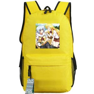 بن على حقيبة ظهر Sen Yarizui Day Pack Shaga Ayame Bag Bag Cartoon Print Rucksack Sport Schoolbag Outdoor Daypack