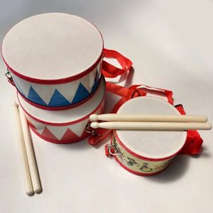 Educazione precoce Tamburo a mano per bambini Strumento a percussione Strumento musicale Giocattoli per bambini in legno 240117