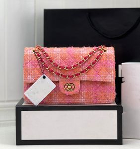 Klassisk denim CC Flip Bag Luxury Designer Women's Handbag Crossbody Handbag Shopping Shopping Bagå Retro broderi Tryck Silver Hårdvara Väska med Box Skicka federal