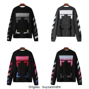 Men's OFF W designer fashion hoodie OW Fashion Brand Sweater Hip Hop Graffiti Coat Men & Women Couple Loose Autumn/Winter Cotton Top Hooded Trend Cool black RRYV