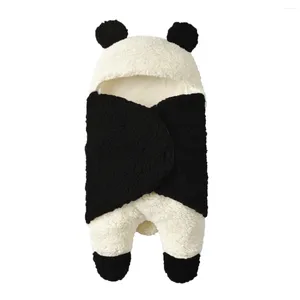 Decken Baby-Schlafsack, ultraweich, flauschig, Fleece, Born-Empfangsdecke, für Kleinkinder, Jungen und Mädchen, Kleidung, Schlaf-Panda-Kinderzimmer-Wickeltuch
