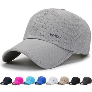 Ball Caps Men' Women Outdoor Sport Baseball Mesh Breather Hat Running Visor Quick-drying Cap Sunhat Protection Scrub Unisex Hats Gorra