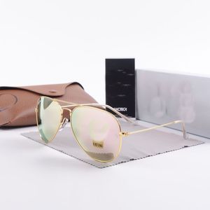 Sunglasses European American Retro Luxury Pilot Fashion Ladies Men's Designer Sun Glasses