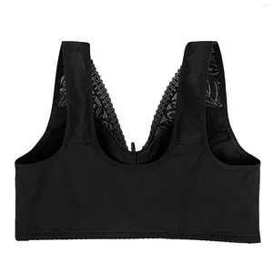 Bras feminino sem fio Bra V Neck Non-Steel Gathe Confort for Feminino todos os dias