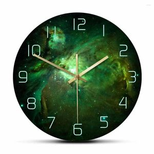 Wall Clocks Carina Nebula Celestial Star Print Clock Space Scene Abstract Hanging Silent Timepiece Galaxy Art Room Decor