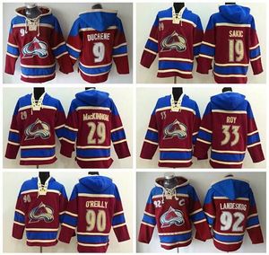 Mens Colorado Avalanche 92 Gabriel Landeskog Patrick Roy 19 Joe Sakic Nathan Kinnon Matt Duchene Ryan Oreilly Hoodies Jersey Moletons