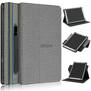 Custodie per tablet PC Borse 9-11 Custodia universale per tablet per Funda iPad 10.2 9.7 Samsung A8 Mi Pad 5 Custodia Lenovo Tab P11 Custodia morbida in tessuto con supporto girevole a 360 gradi YQ240118