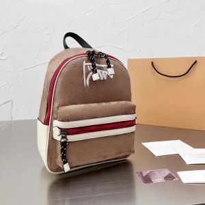 Borsa di design di lusso calda zaino di design alla moda zaino da donnaClassica tela stampata con graffiti di piccoli mostri con scuola in pelle