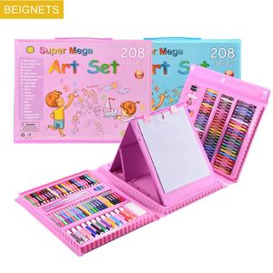 Детский набор для рисования, художественная живопись, 42208 шт., акварельный карандаш, водная ручка, доска, развивающие игрушки для детей, подарок 240117