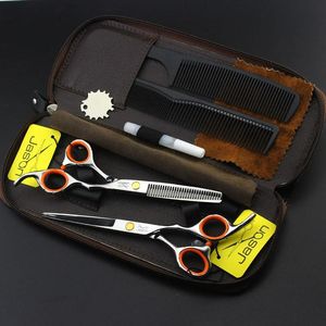 Cesoie 2 forbici + borsa + pettine Giappone di alta qualità Jason 5.5/6.0 pollici forbici professionali da parrucchiere taglio dei capelli set di cesoie da barbiere salone