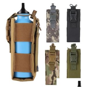 Outdoor Bags Hunting Water Bottle Bag Cam Cycling Pouch For Tactical Backpack Molle System Kettle Holder Drop Delivery Dhesm