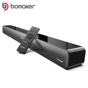 Soundbar BOMAKER 100 W TV-SoundBar Bluetooth-Lautsprecher 2.0-Kanal-Heimkino-Soundsystem Soundbar Eingebauter Subwoofer mit Fernbedienung