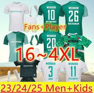 2023 2024 Werder Bremen 4XL Special Soccer Jersey Marvin Ducksch Leonardo Bittencourt Black Green 23 24 Friedl Pieper Football Shats
