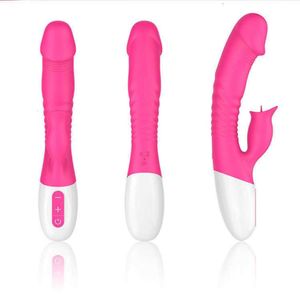 Sex Toy Massager 42C uppvärmning Klitoris tunga suger för kvinnor klitoris klitoris stimulator dildo virator vattentäta leksaker sex leksaker