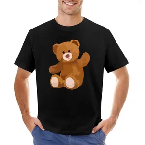 Herren Polos Teddybär Aufkleber T-Shirt Übergroßes T-Shirt Sommer Tops Jungen Shirts für Männer Grafik